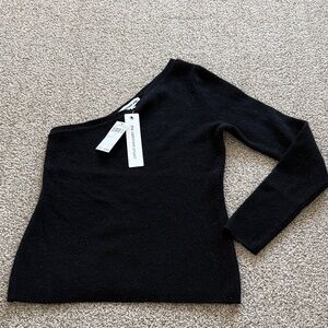 One-Shoulder Cashmere Sweater